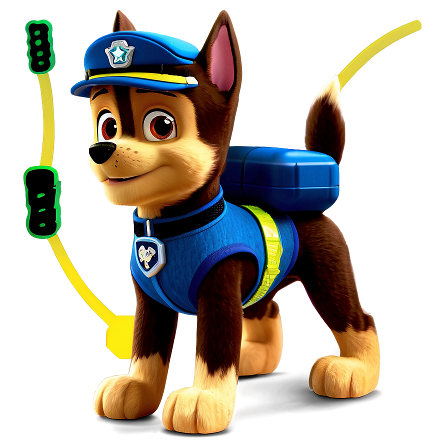 Animated Series Chase Paw Patrol Png 05252024