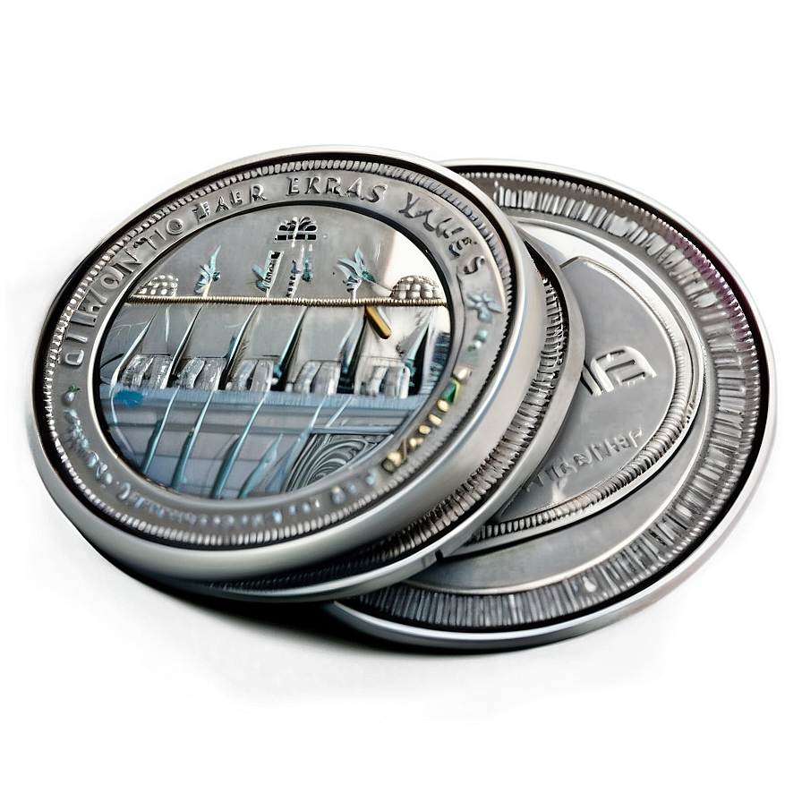 Animated Silver Coin Graphic Png 06272024