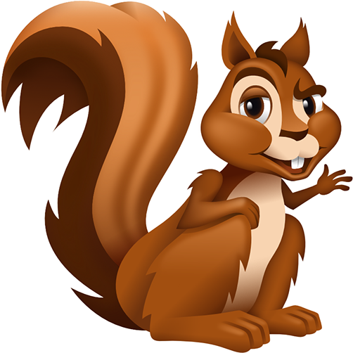 Animated Smiling Squirrel