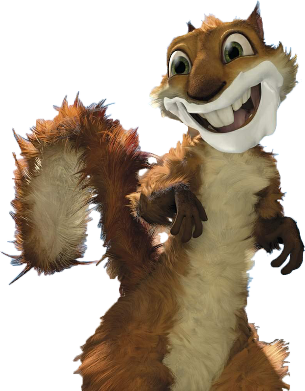 Animated Smiling Squirrel Character