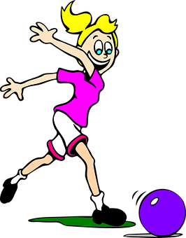 Animated Soccer Player Girl Dribbling Ball