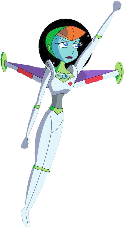 Animated Space Ranger Female Character