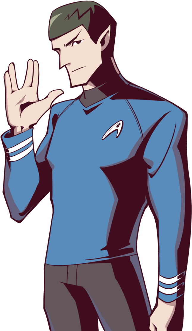 Animated Spock Vulcan Salute