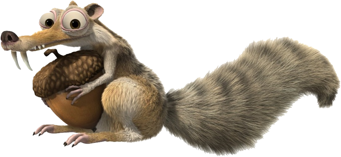 Animated Squirrel With Acorn.png