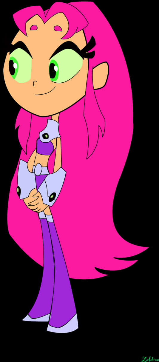 Animated Starfire Standing Pose