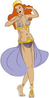 Animated Sultry Genie Pose