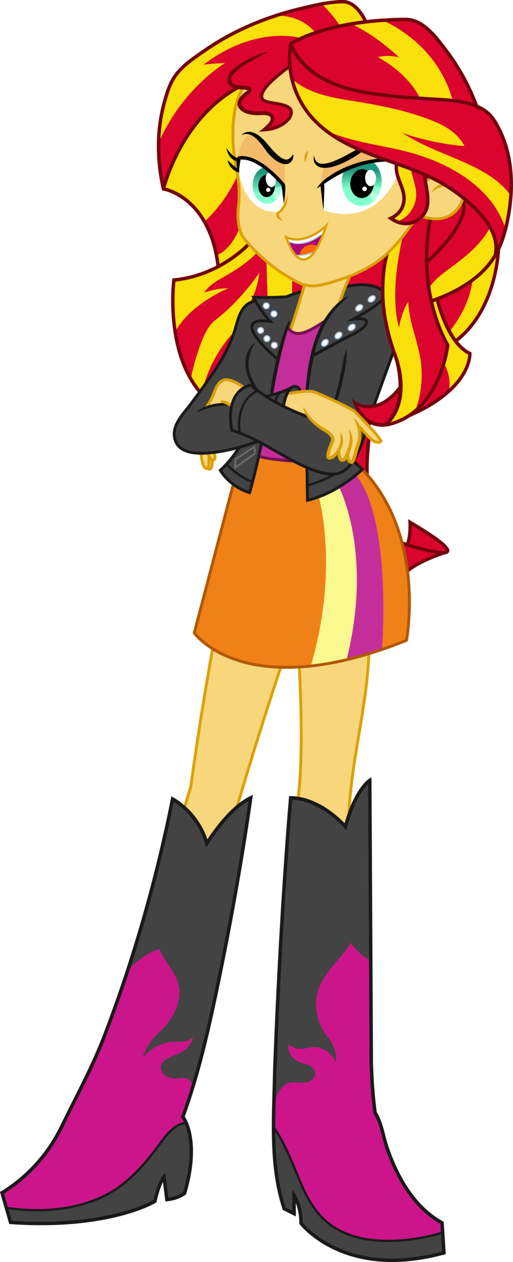 Animated Sunset Shimmer Standing Character