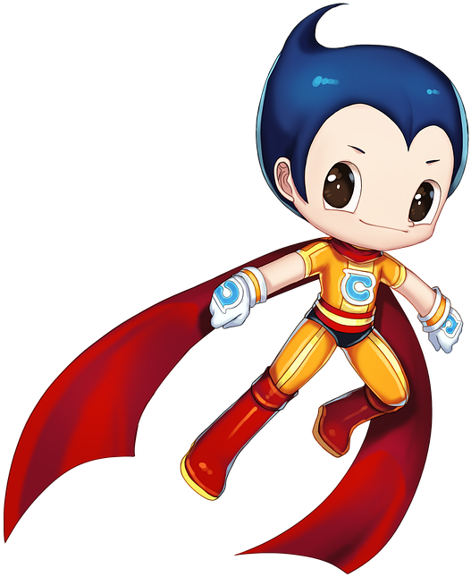 Animated Superhero Character