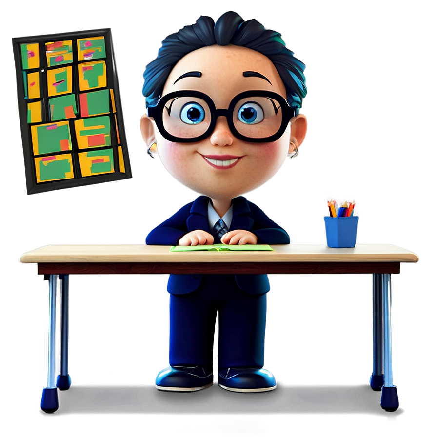 Animated Teacher Character Png Gjl