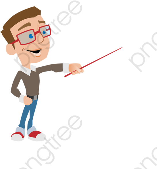 Animated Teacher With Pointer