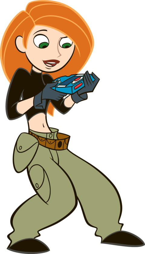 Animated Teen Heroine With Gadget.png