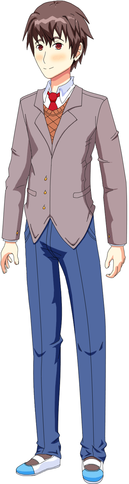 Animated Teenage Boyin Casual Suit