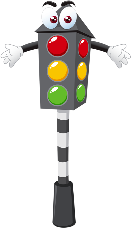 Animated Traffic Light Character