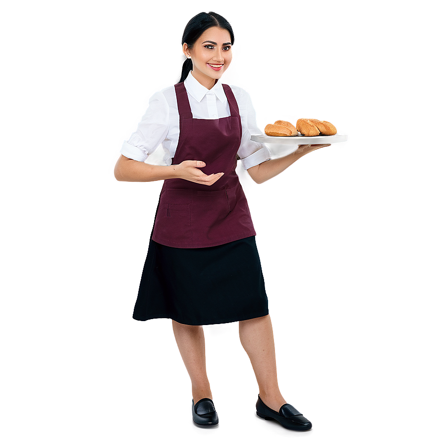 Animated Waitress Character Png 06272024