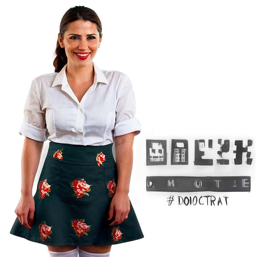 Animated Waitress Character Png Vft13