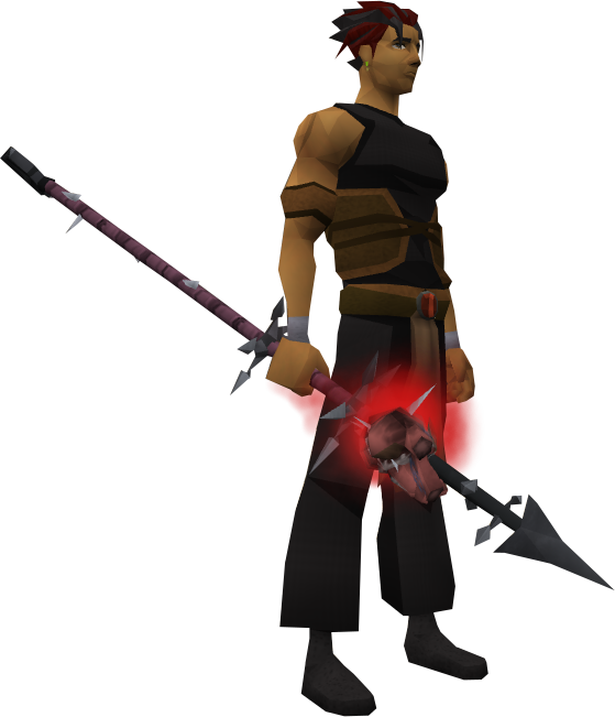 Animated Warrior With Spear