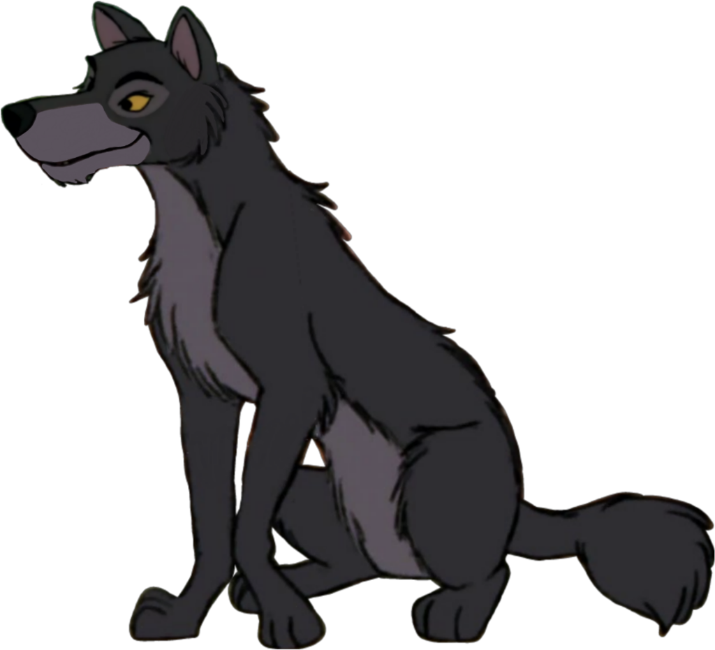 Animated Wolf Side View