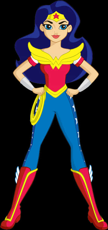 Animated Wonder Woman Stance