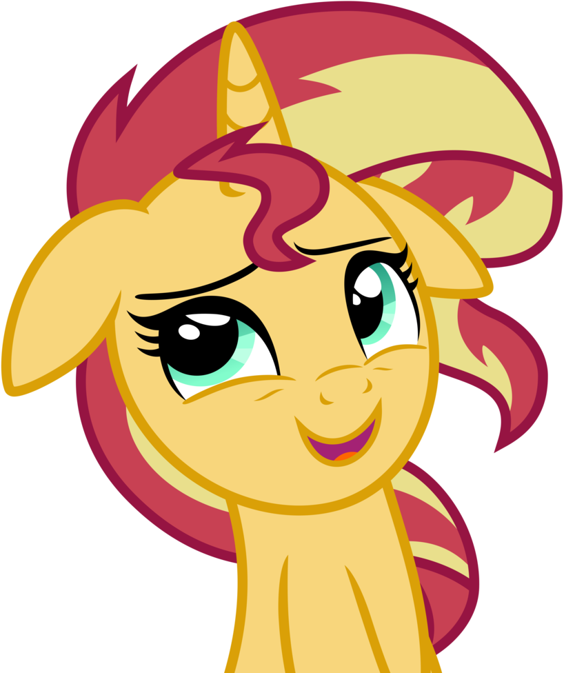 Animated Yellow Pony Smiling