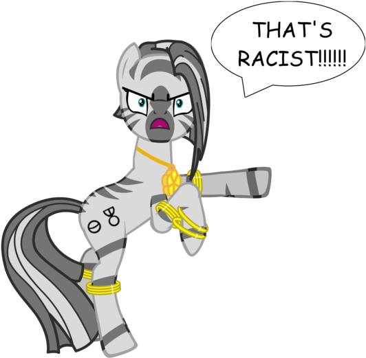 Animated Zebra Accusing Racism