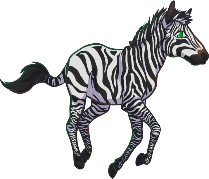 Animated Zebra Galloping