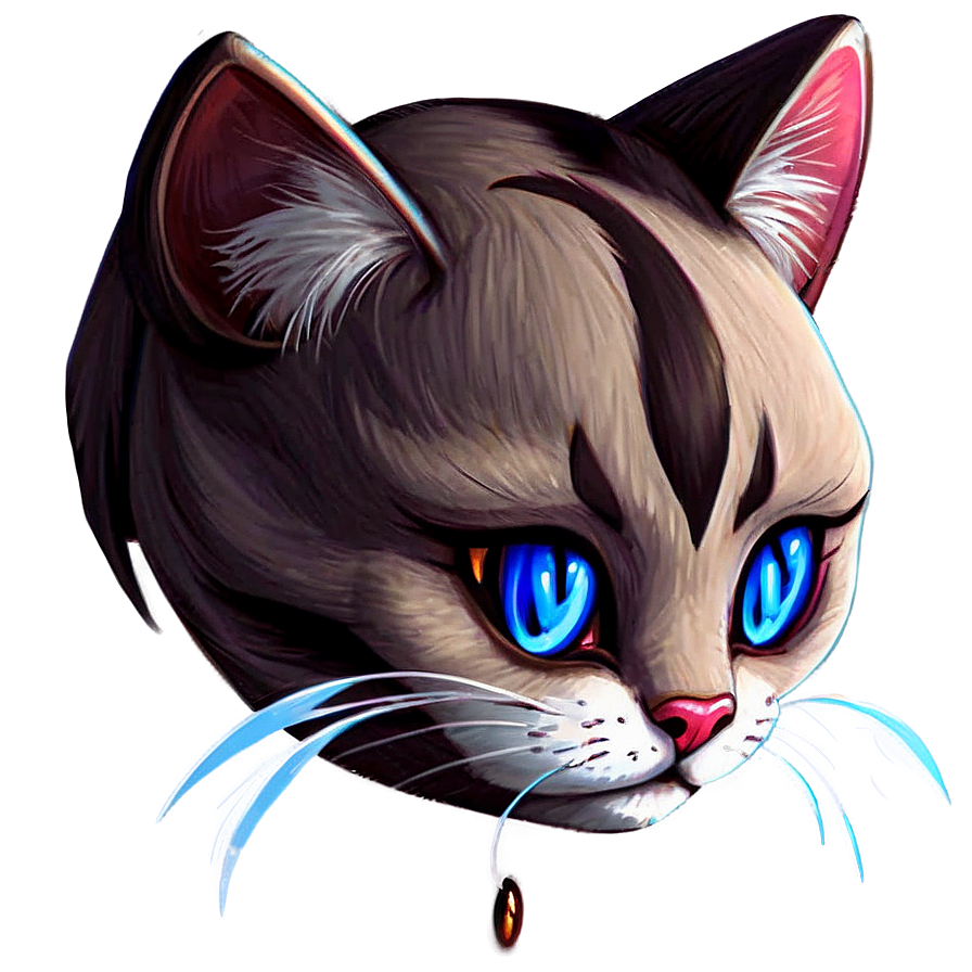 Anime Cat Head Artwork Png 46