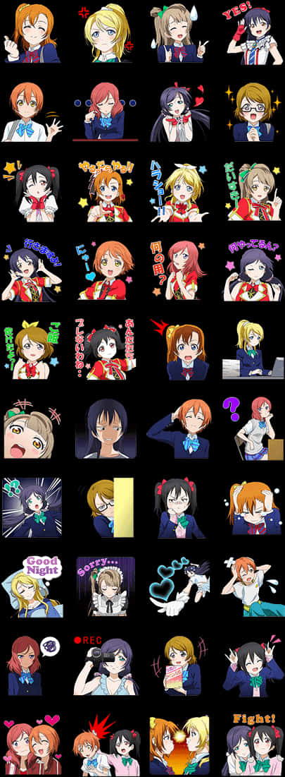 Anime_ Character_ Emoji_ Collection