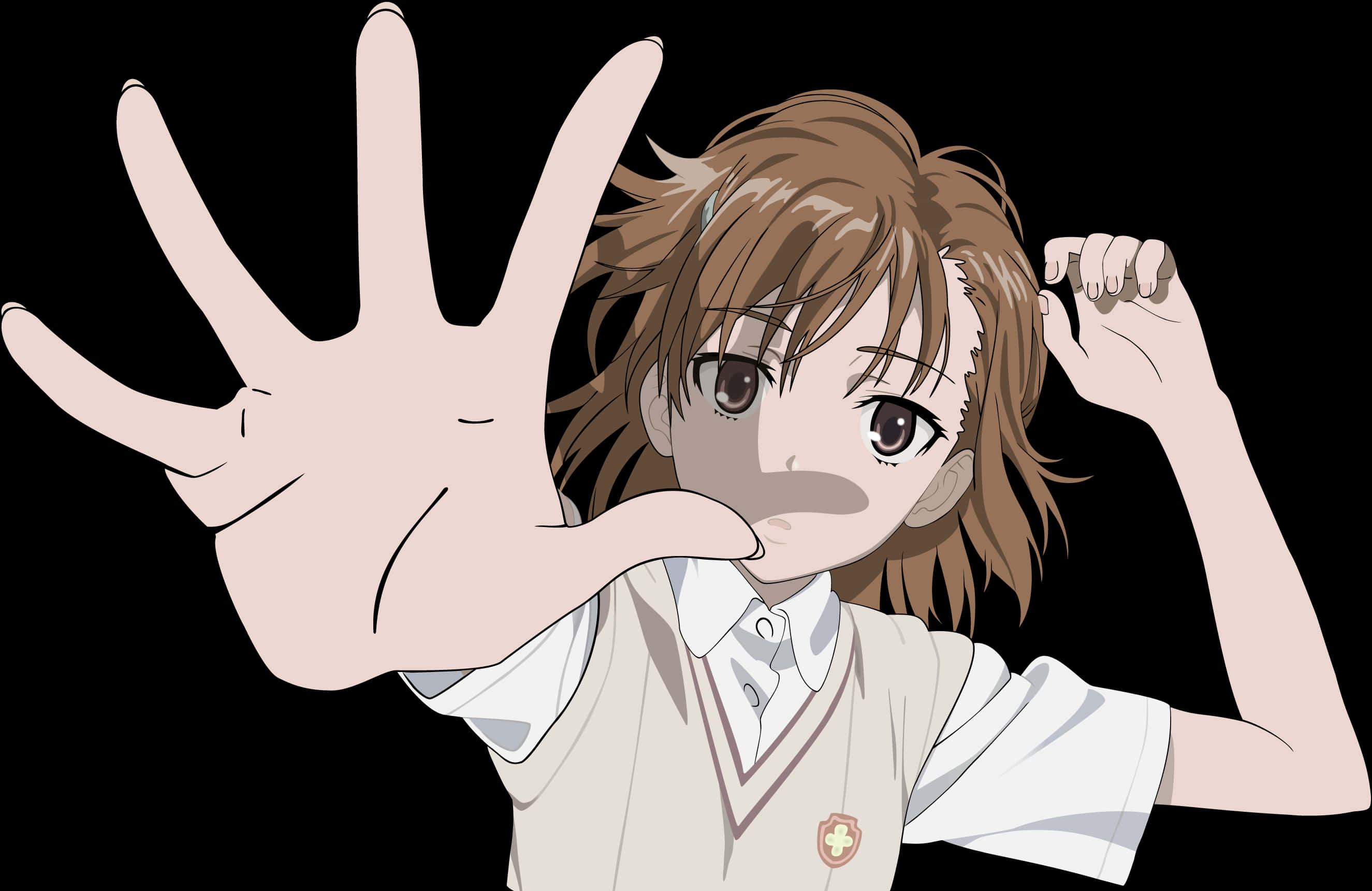 Anime Character Gesture Stop