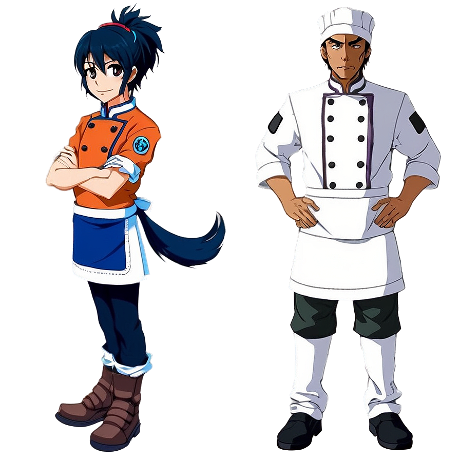 Anime Character In Chef Uniform Png Kvi34