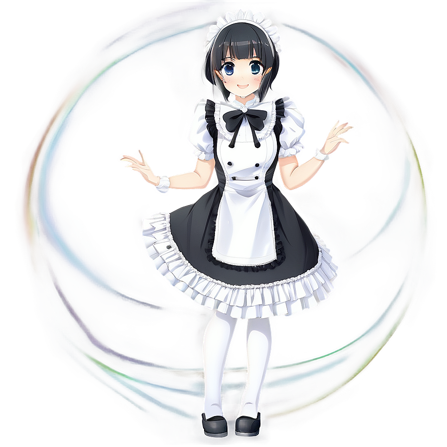 Anime Character In Maid Outfit Png 58