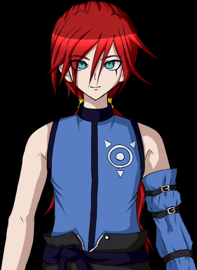 Anime Character Red Hair Blue Eyes