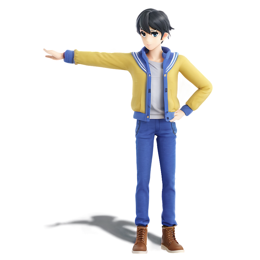 Anime Character Standing Pose Png 28