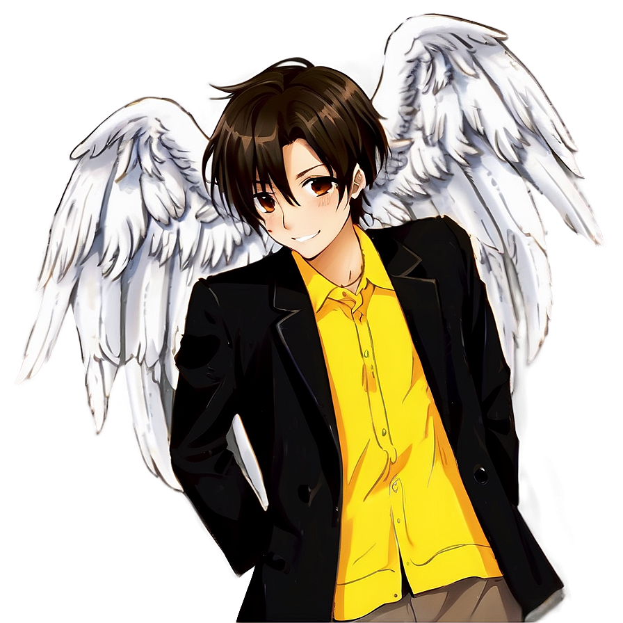 Anime Character With Angel Wings Png Rbd