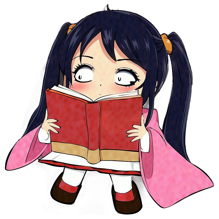 Anime Character With Book Png 80