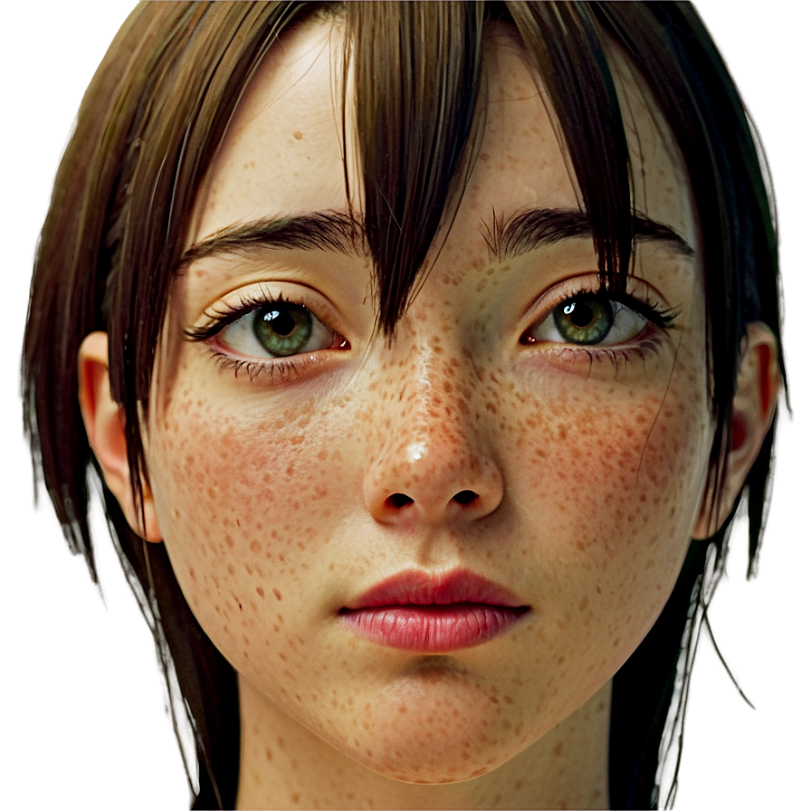 Anime Character With Freckles Png Npl