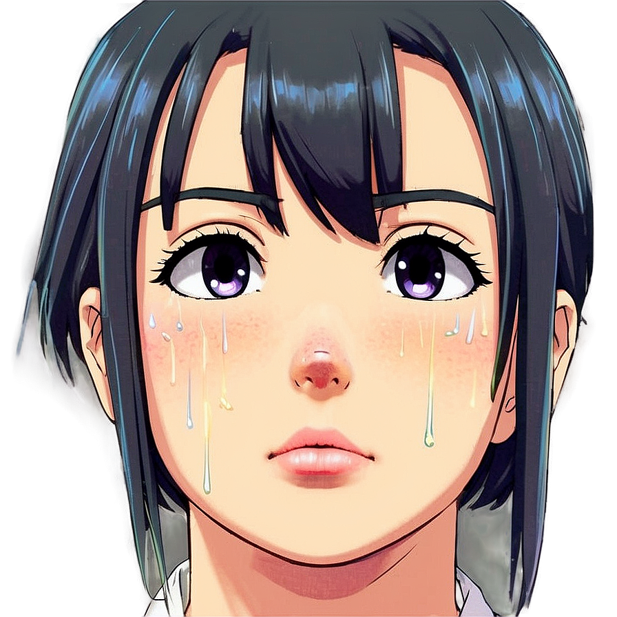 Anime Crying Character Png 05032024