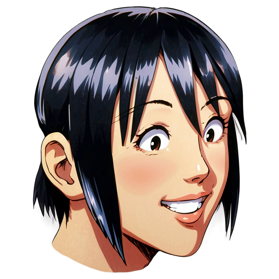 Anime Face Side View Png Psq42