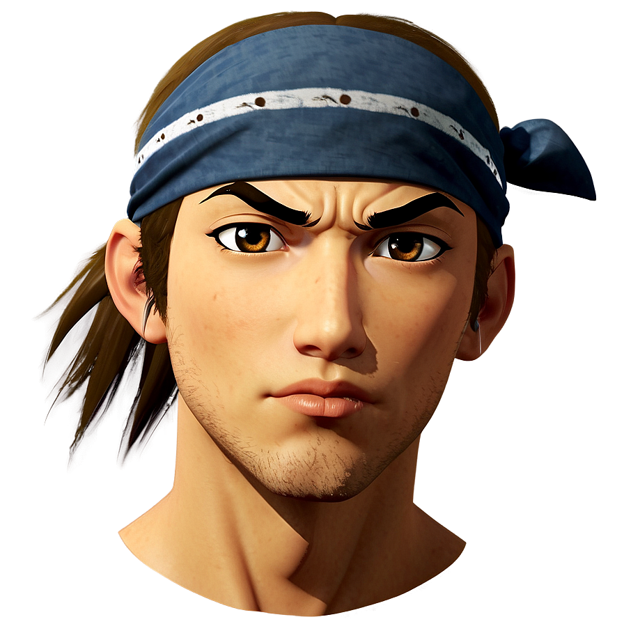 Anime Face With Bandana Png Ajk