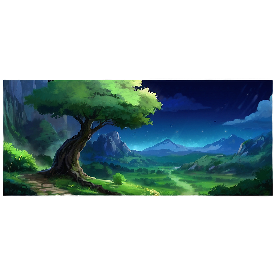 Anime Fantasy Landscape Png 05032024