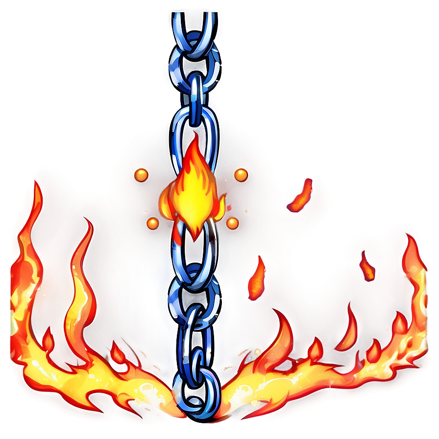 Anime Fire Chain Png 06252024