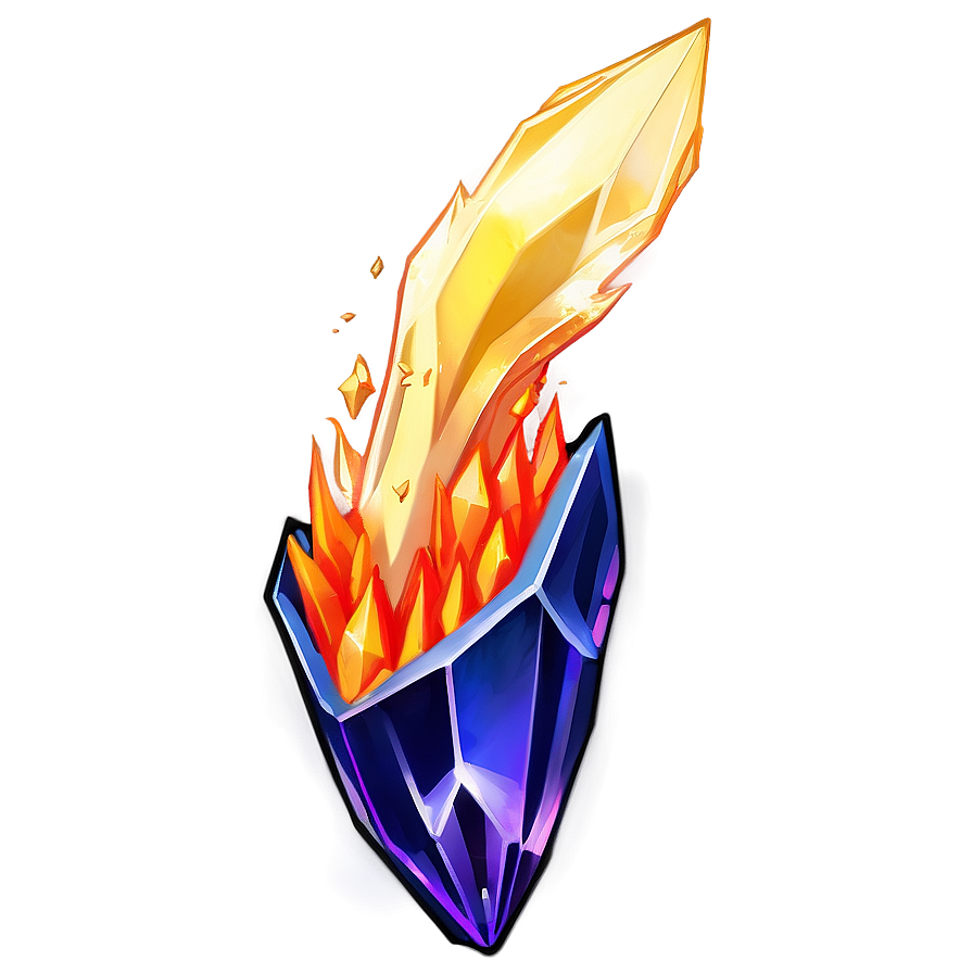 Anime Fire Crystal Png 06252024