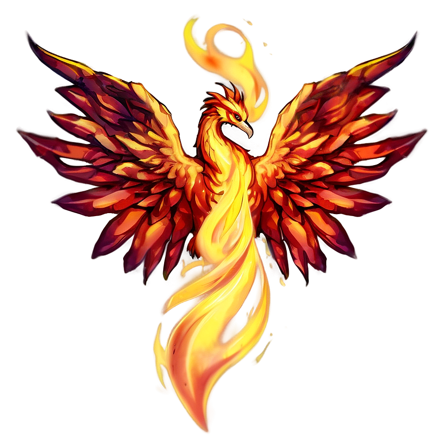 Anime Fire Phoenix Png 06252024