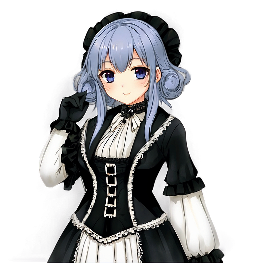 Anime Girl In Victorian Dress Png 05032024