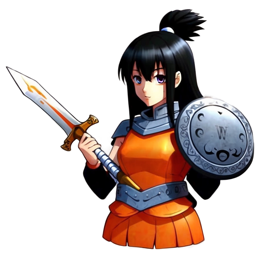 Anime Girl Warrior Png Lqn67