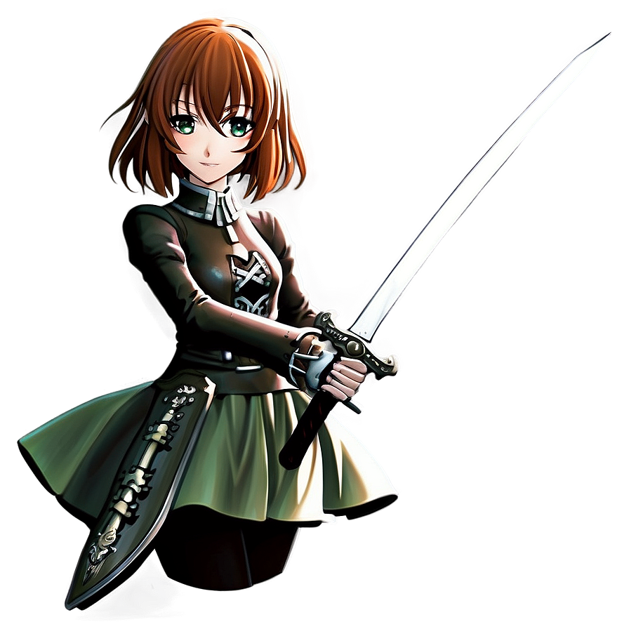 Anime Girl With Dagger Png 82