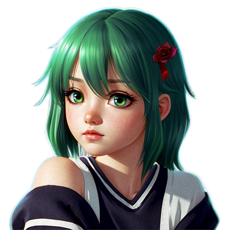 Anime Girl With Green Hair Png 21