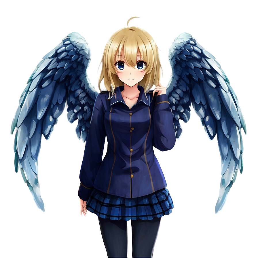 Anime Girl With Wings Png Cfl