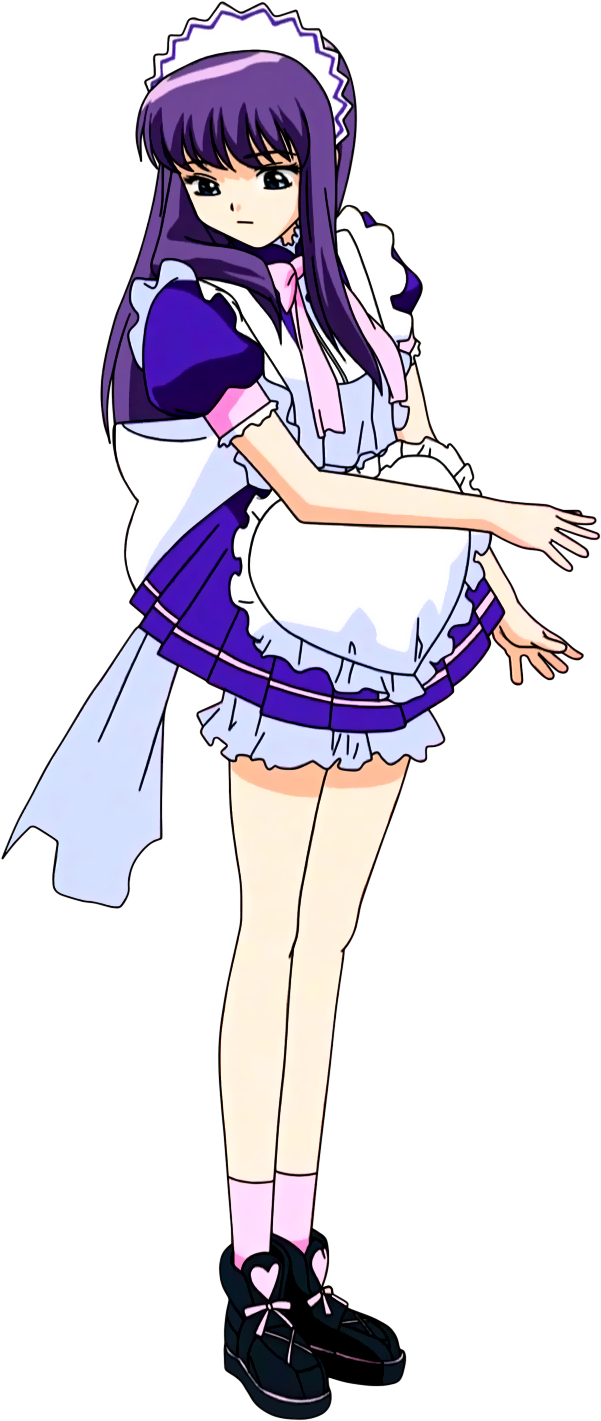 Anime Maid Character Pose