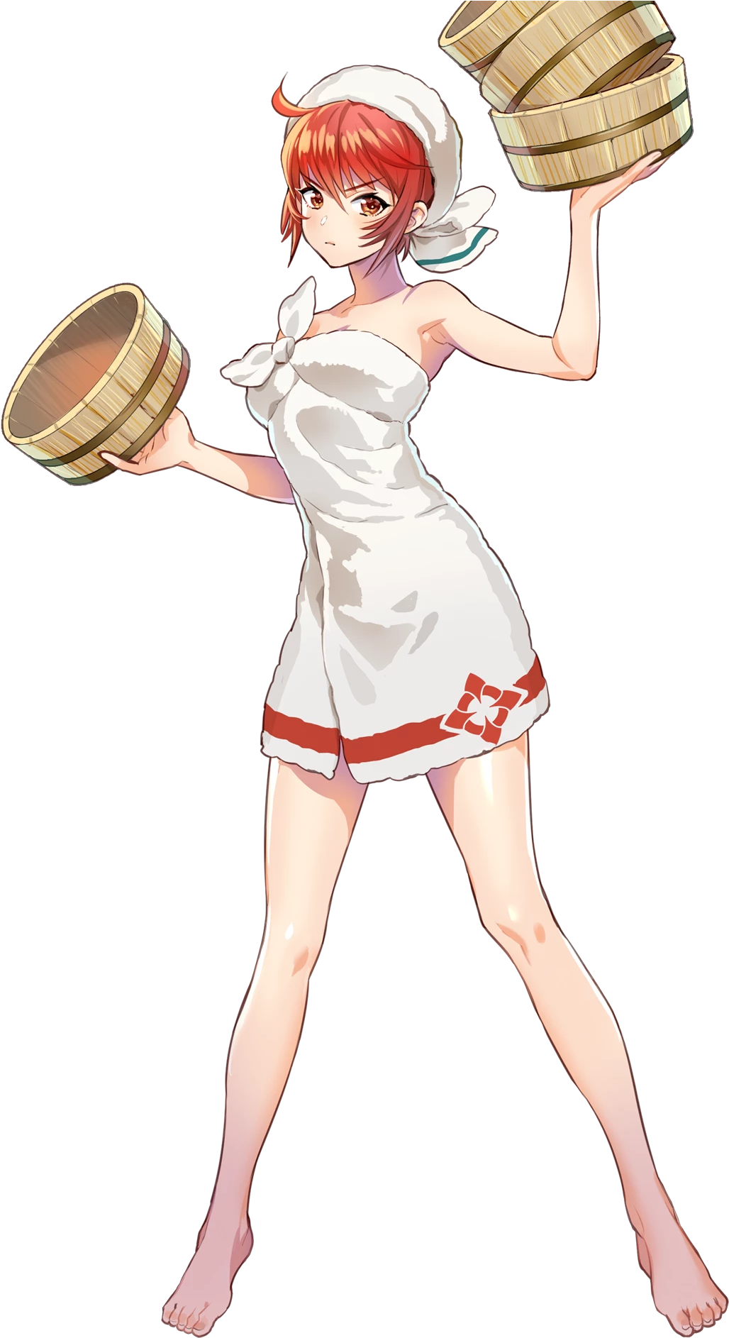 Anime Maid With Baskets