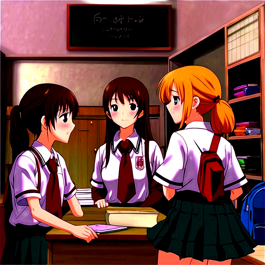 Anime School Life Png Lww